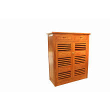 Armoire de chaussure en bois rouge haut de gamme (XG61413)